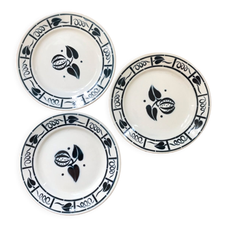 Set of 3 flat plates