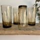 4 twisted smoked glasses
