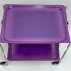 Rolling folding table bar laminate color violet - textable platex