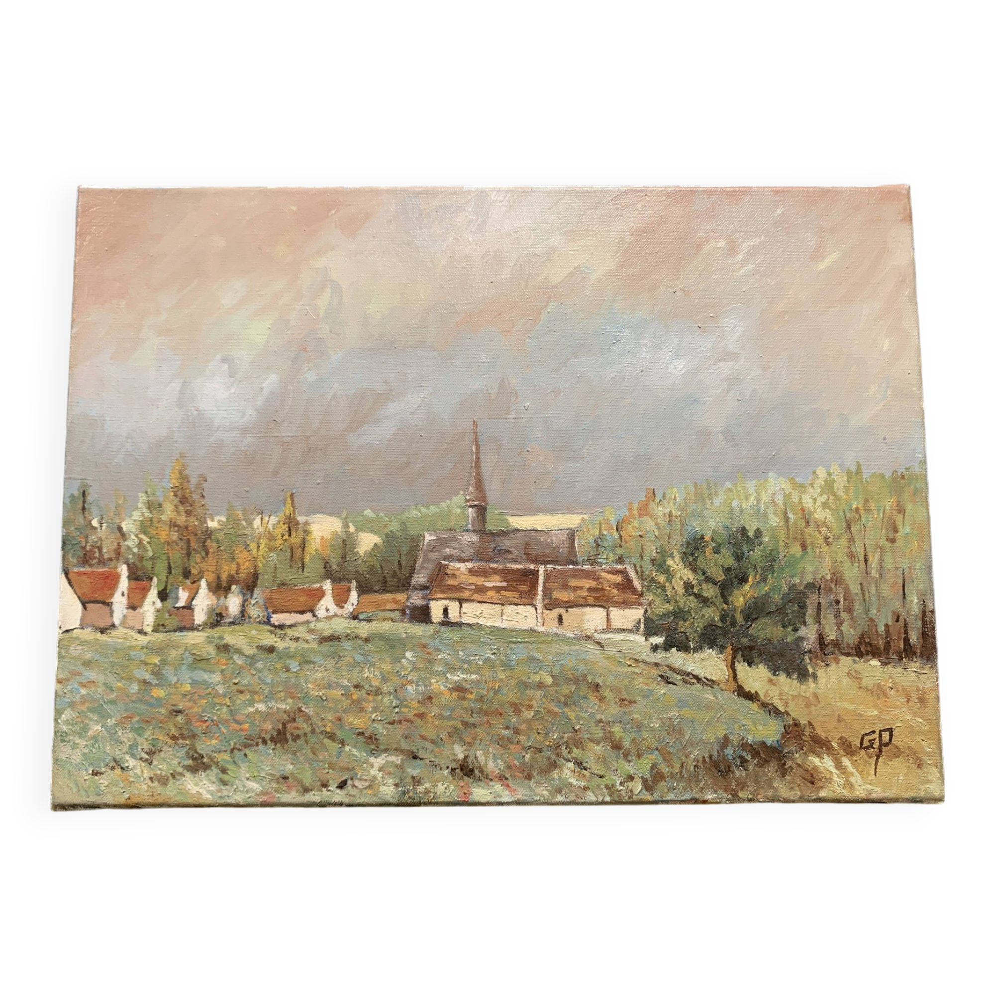 Huile sur toile paysage