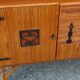 Vintage dining room attributed to Audoux and Minet in bamboo and rattan