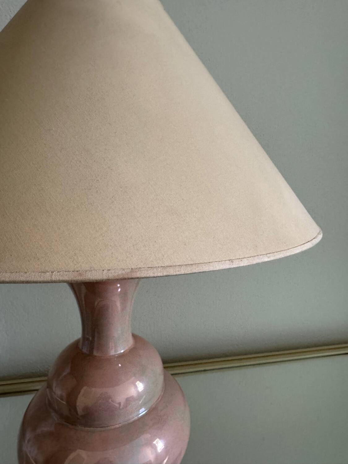 Charolles earthenware lamp from the 80s