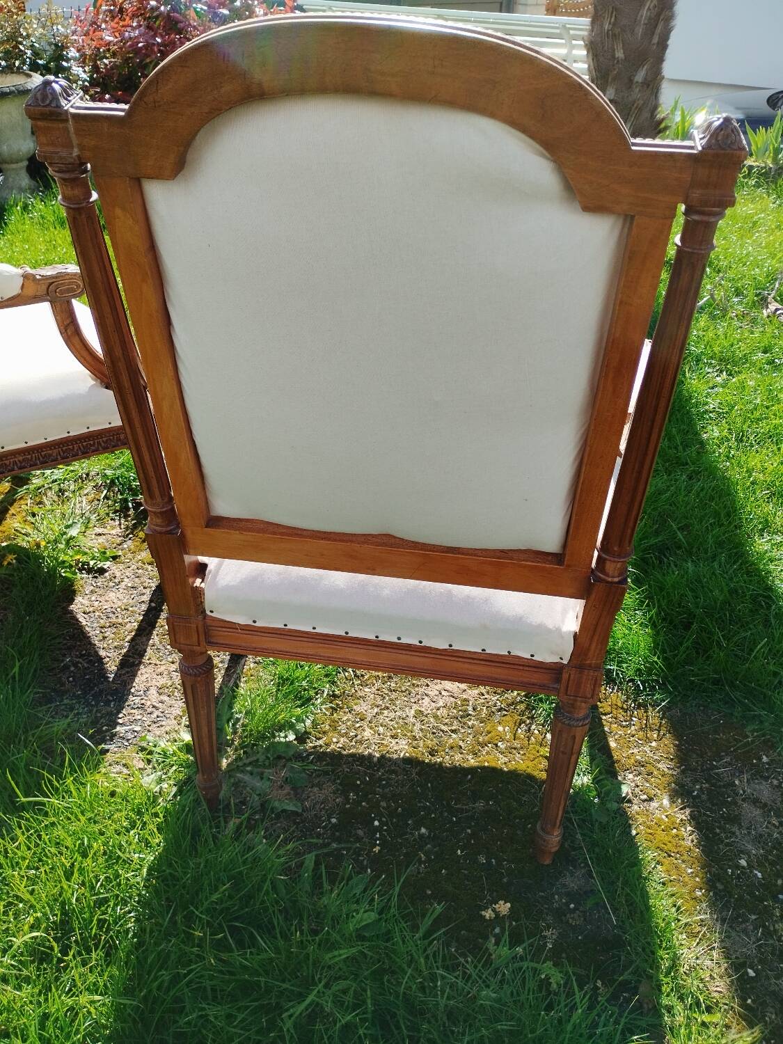 Pair of old Louis XVI style armchairs