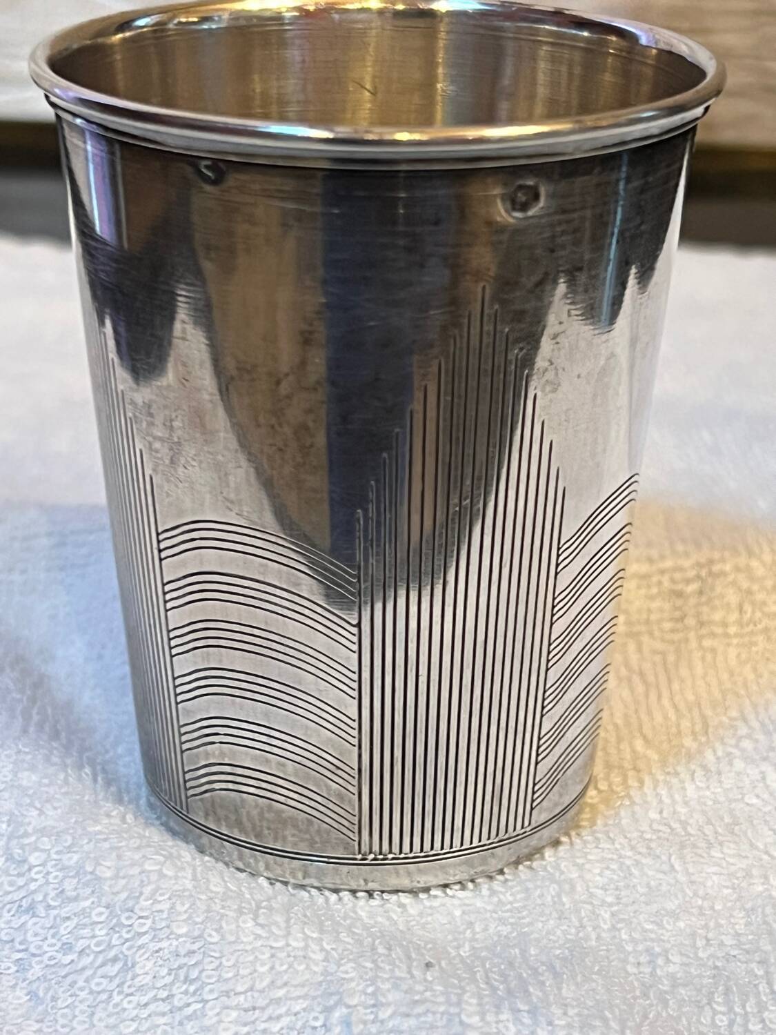 Silver-plated tumbler