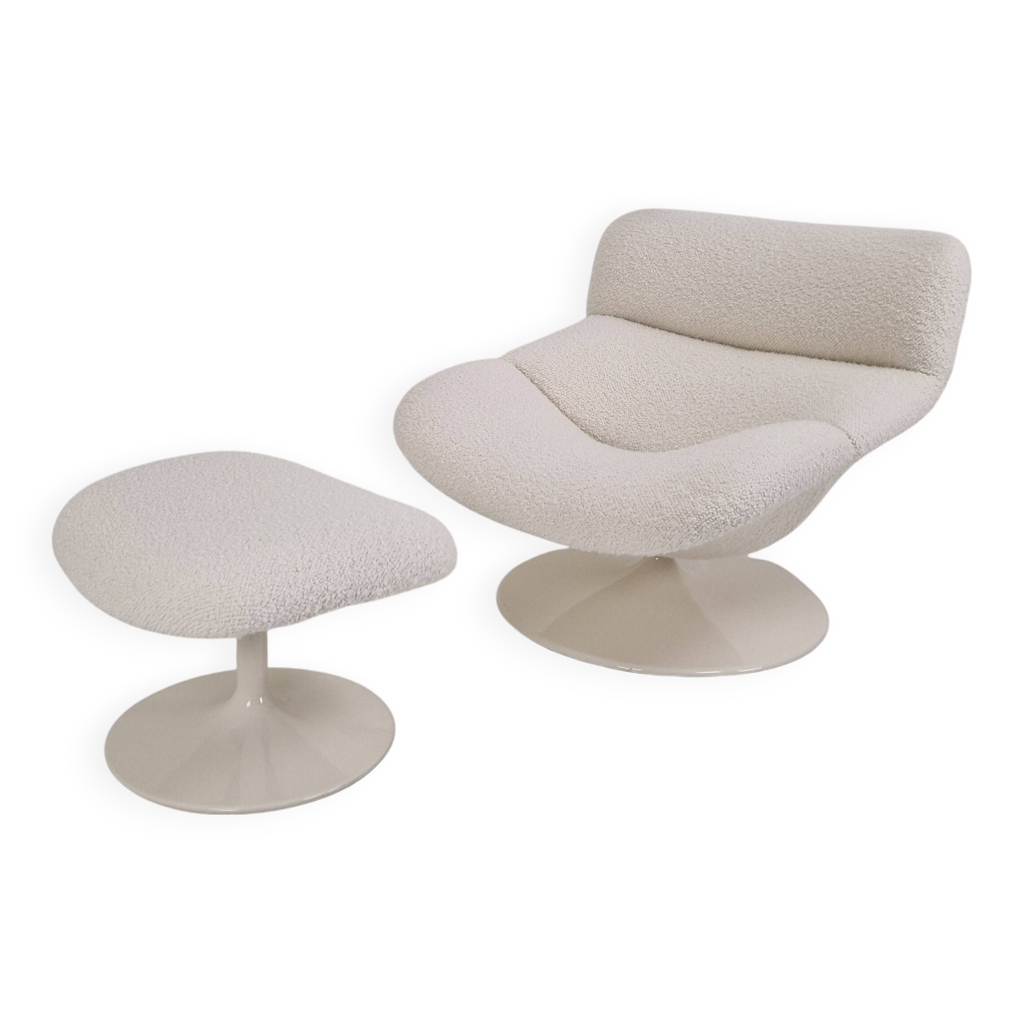 F518 Lounge Chair with Ottoman by Geoffrey Harcourt for Artifort, 1970s