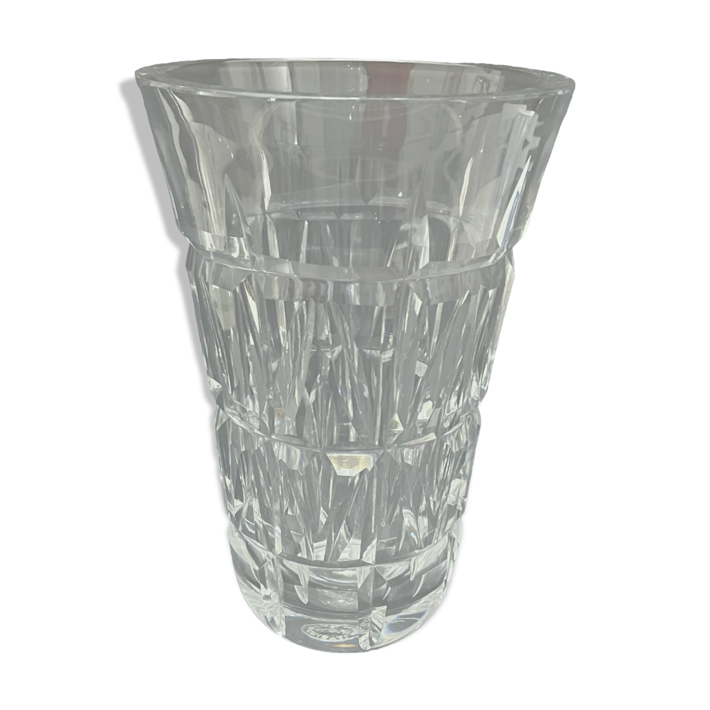 Carved crystal vase from Saint Louis