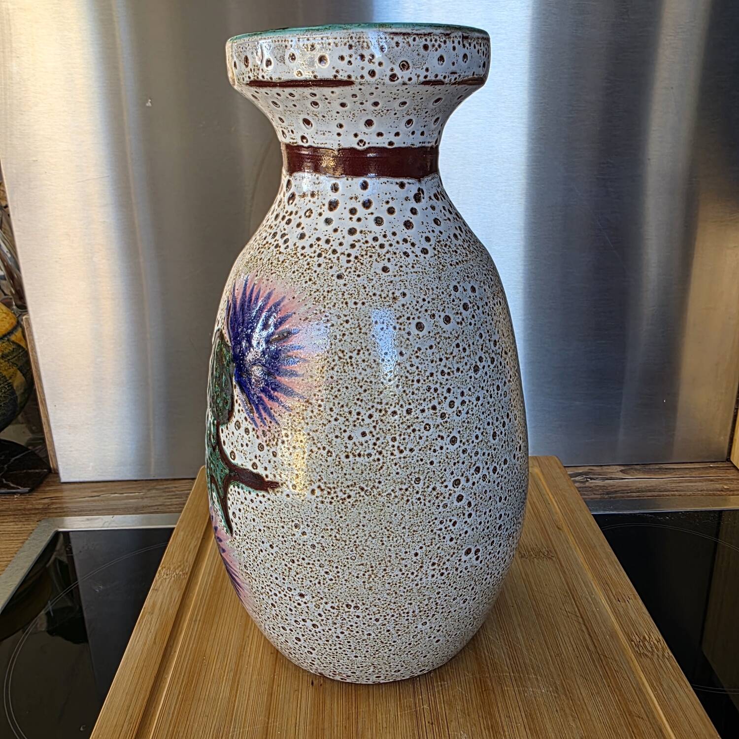 Large Vase "Thistles" by Daniel Étienne – Vallauris - 30 cm