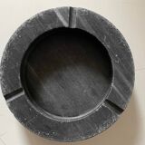 Dark Gray Black Marble Ashtray