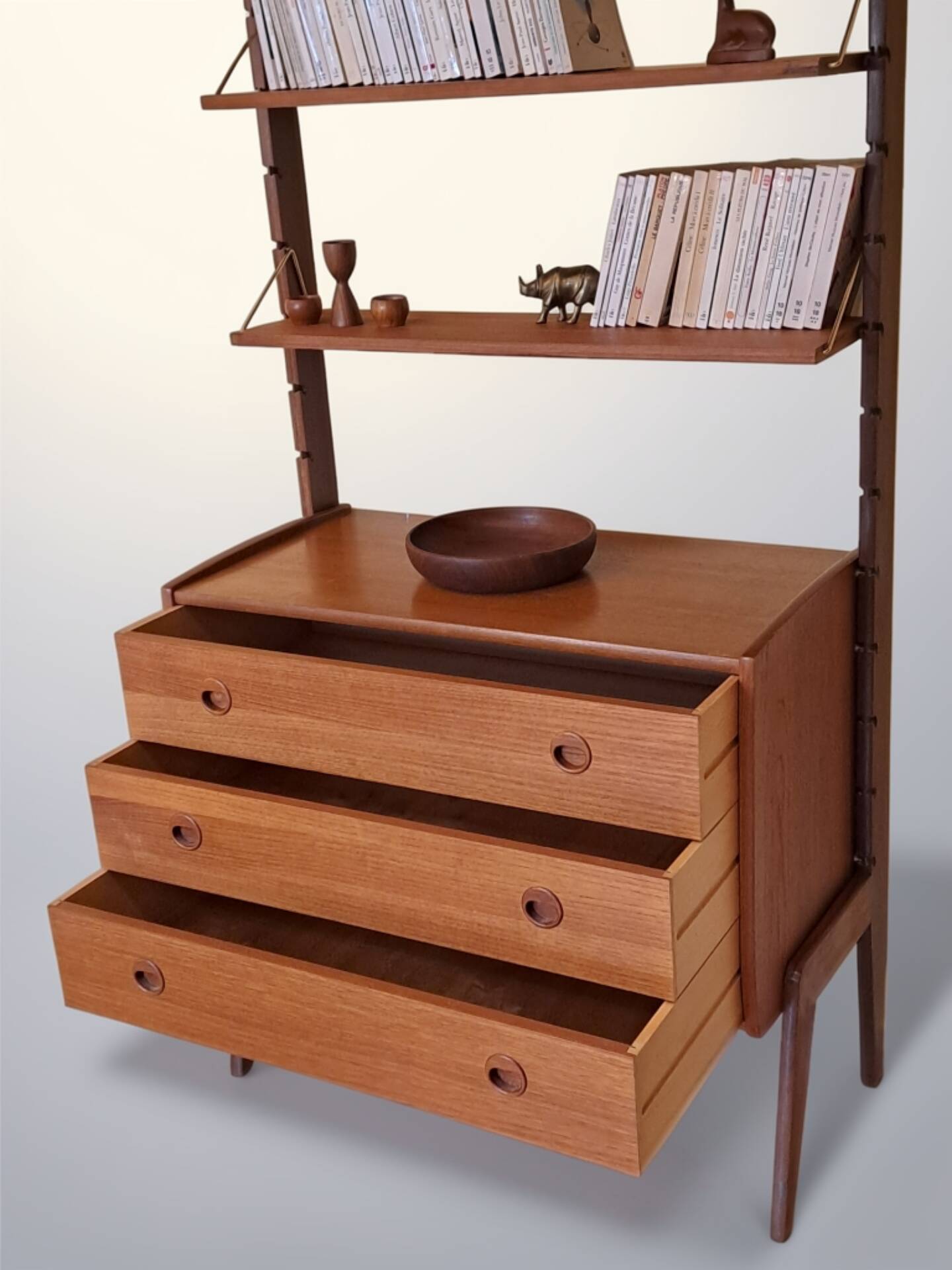 Ergo teak storage furniture, Scandinavian Vintage 1960s