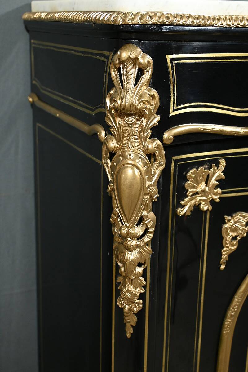 Support Furniture in Blackened Pear Wood, Napoleon III Period – Mid 19th Century