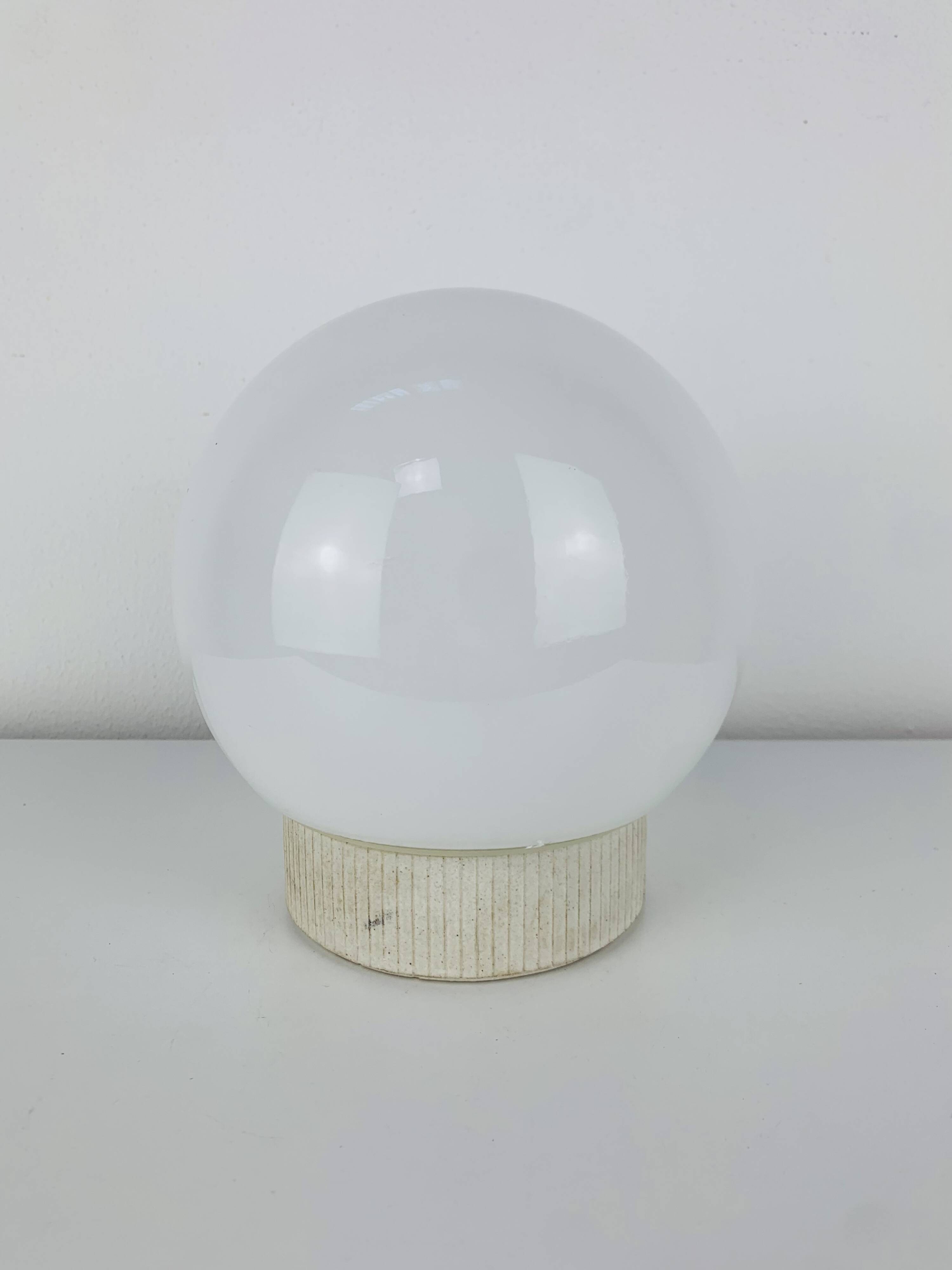 Vintage opaline ball wall light