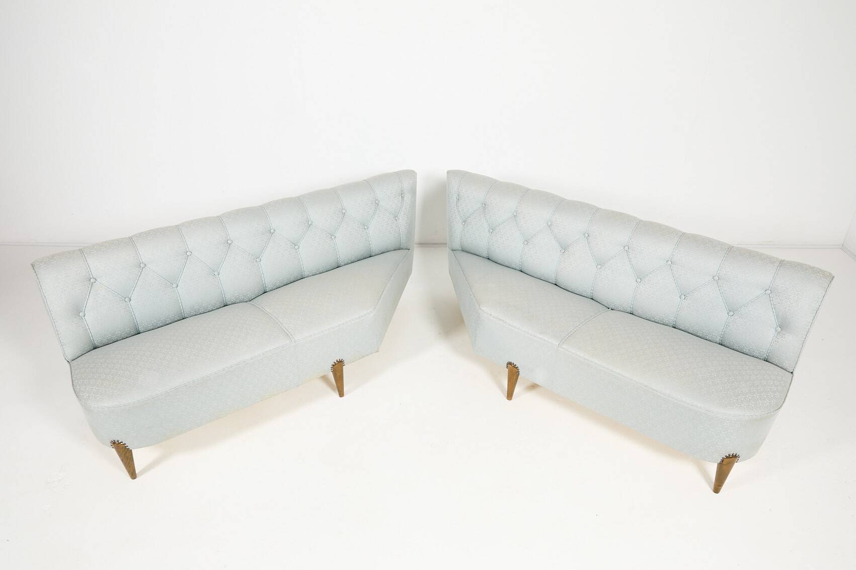 Spectacular Swedish Modern pair of sofas from Otto Schulz, 1940’s