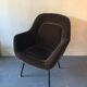 Vintage velvet-covered chair