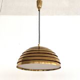 Midcentury Modern Brass Chandelier by Vereinigte Werkstätten, 1960