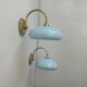 Pair of old vintage opaline sconces