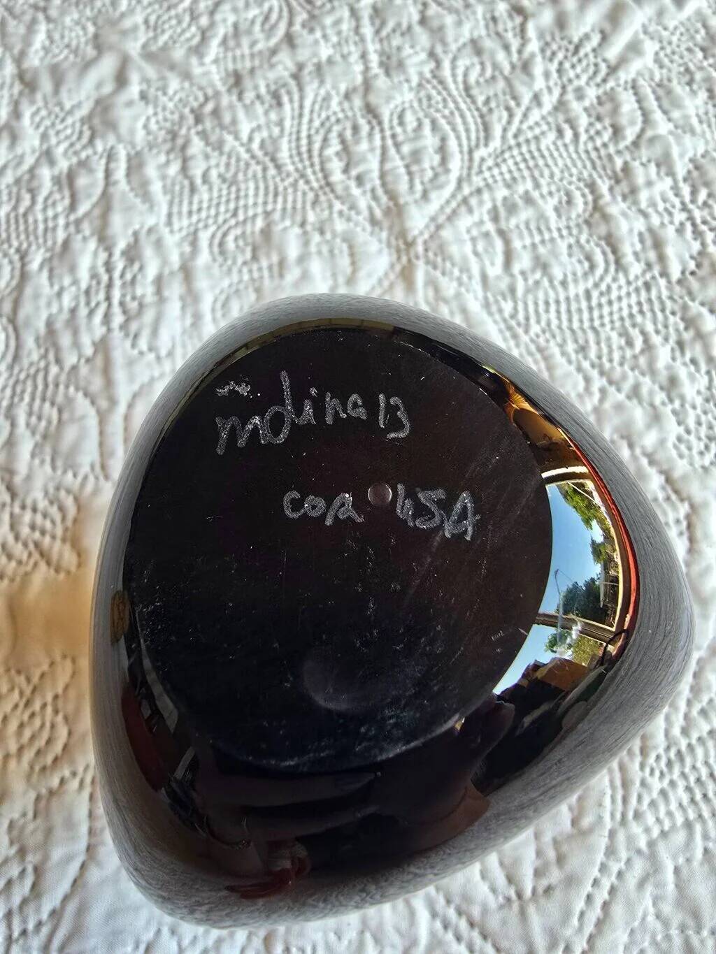 Soliflore vase Mdina Glass Malta signed 2013