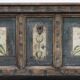 Folk art painted bridal chest
