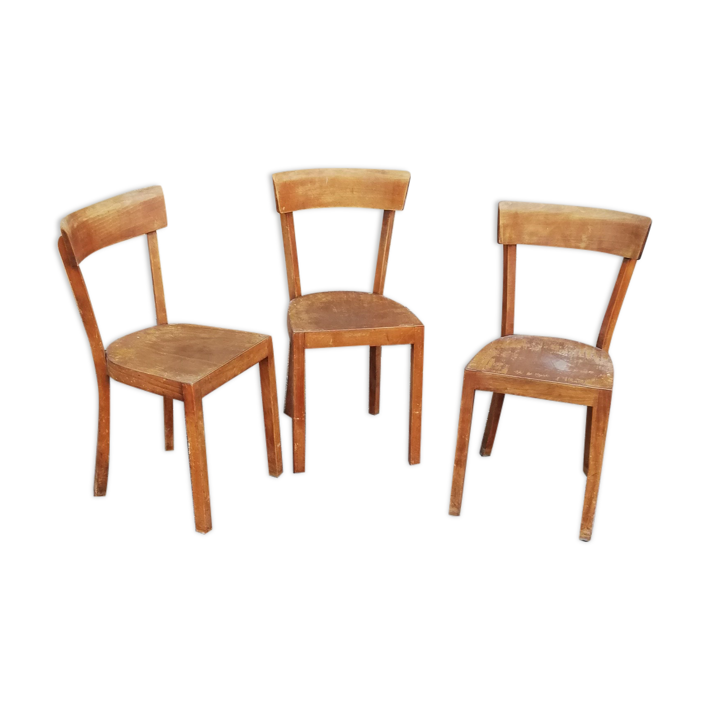 Set of 3 vintage bistro chairs