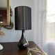Black Touch Drop Lamp "Incidence" for tabletop use, touch-sensitive.