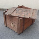 Large wooden transport crate