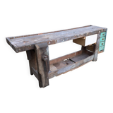 Old carpenter's workbench in its original condition