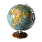 Globe terrestre Girard vintage des années 60