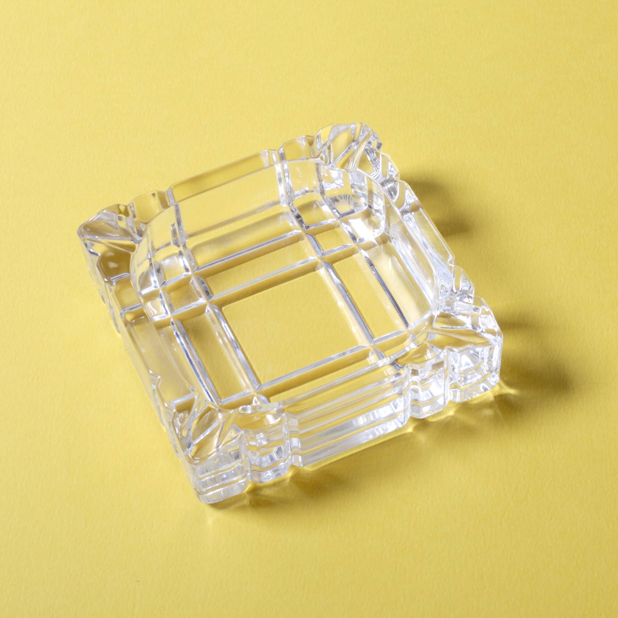 Vintage RCR Crystal Ashtray / Mid-Century Italian Glass Smokig Accesory