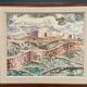 Original Swedish Oil on Canvas – "Landscape with Buildings" by Gösta Nordblad – Signed – Vintage and Framed