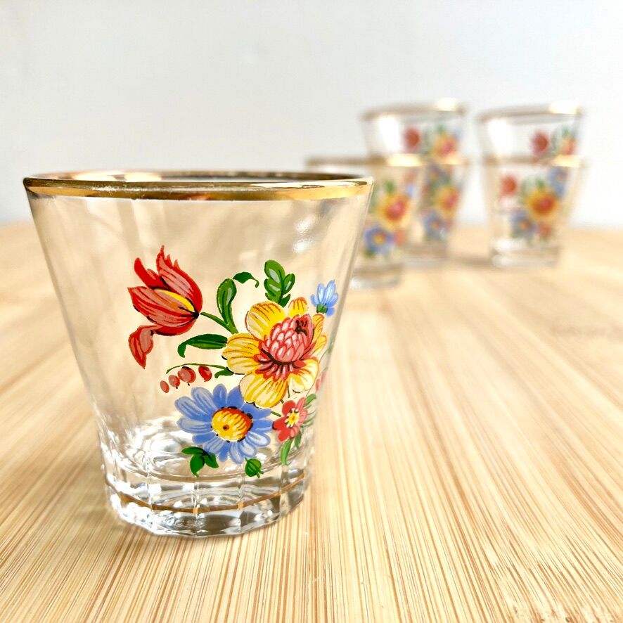Vintage shot glass 60's