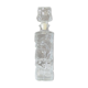 Vintage 70's glass decanter, airtight cap, rectangular shape