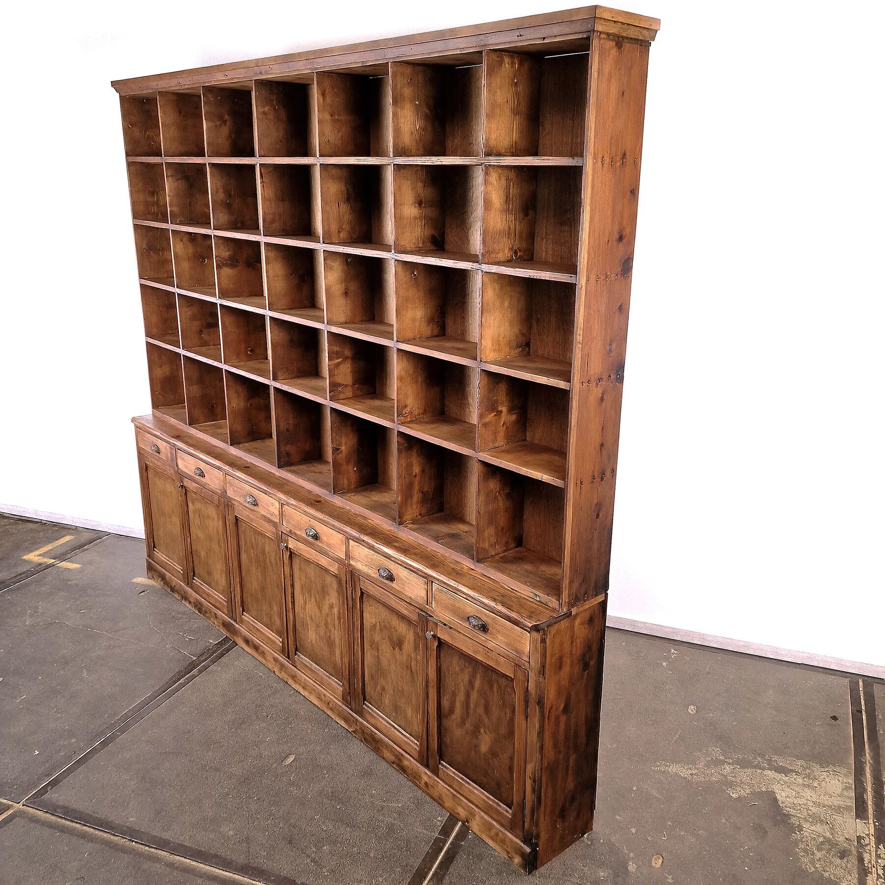 Vintage pharmacy wall cabinet cupboard display case