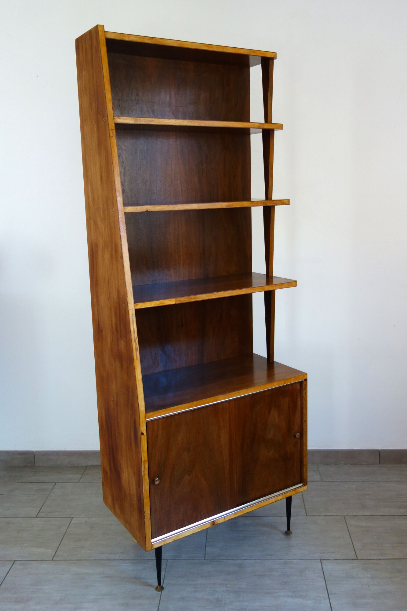 Vintage asymmetrical bookcase