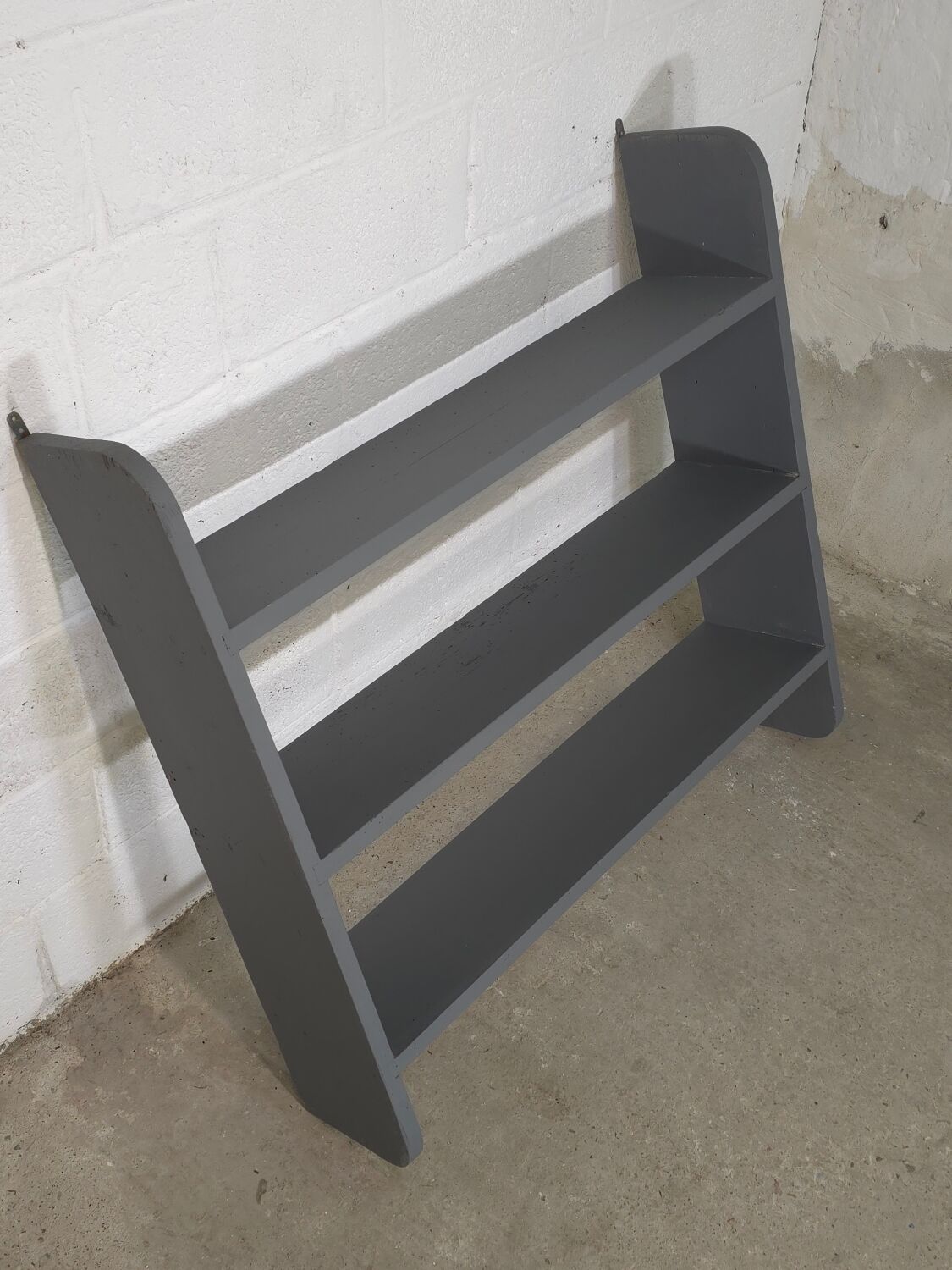 Antique grey kitchen shelf / wall shelf