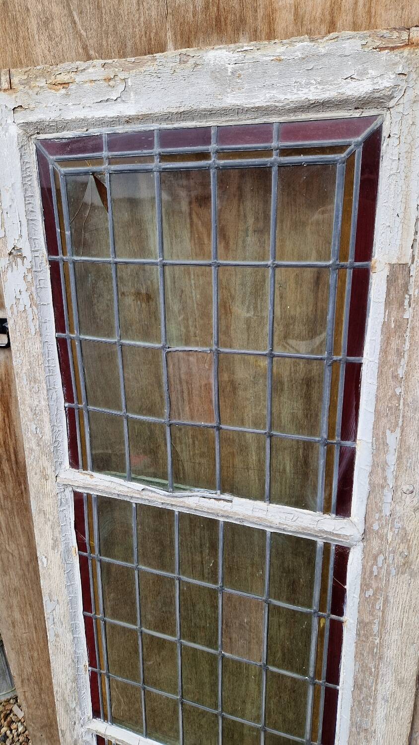 Pair of stained glass windows