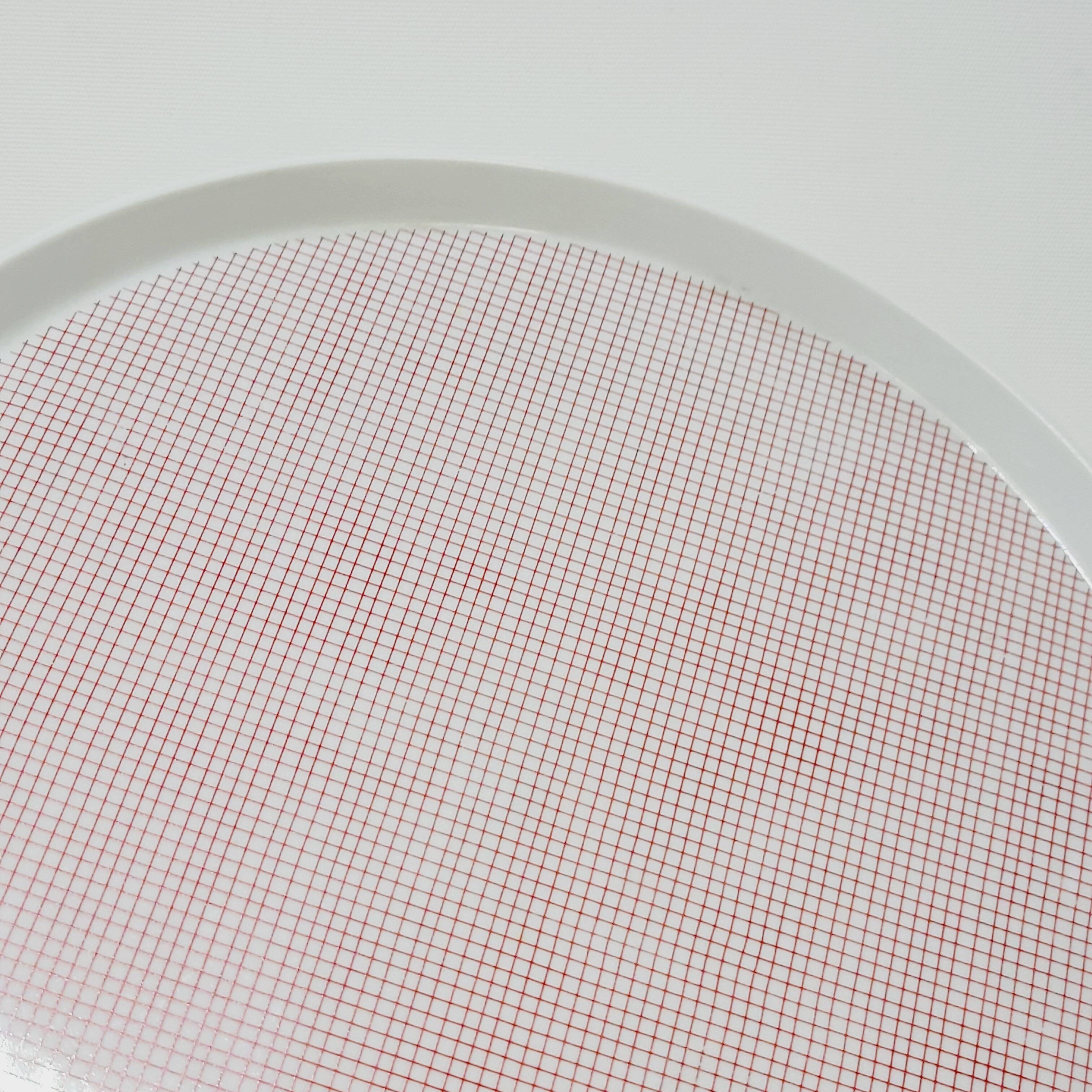 Pie Dish + 2 Vichy Porcelain Cups Philippe Deshoulières Lourioux