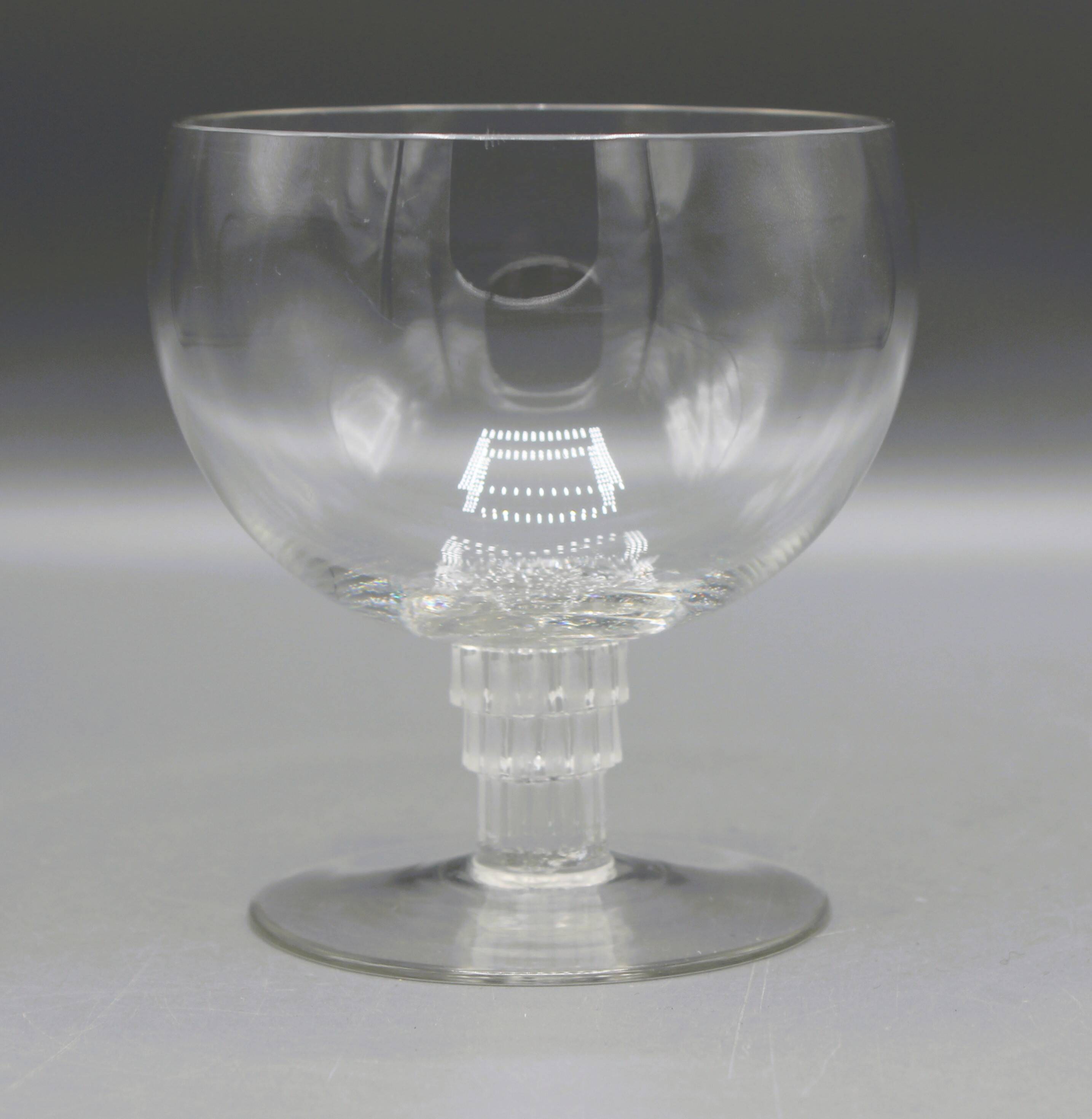 Beautiful crystal glass signed lalique france bamboo model