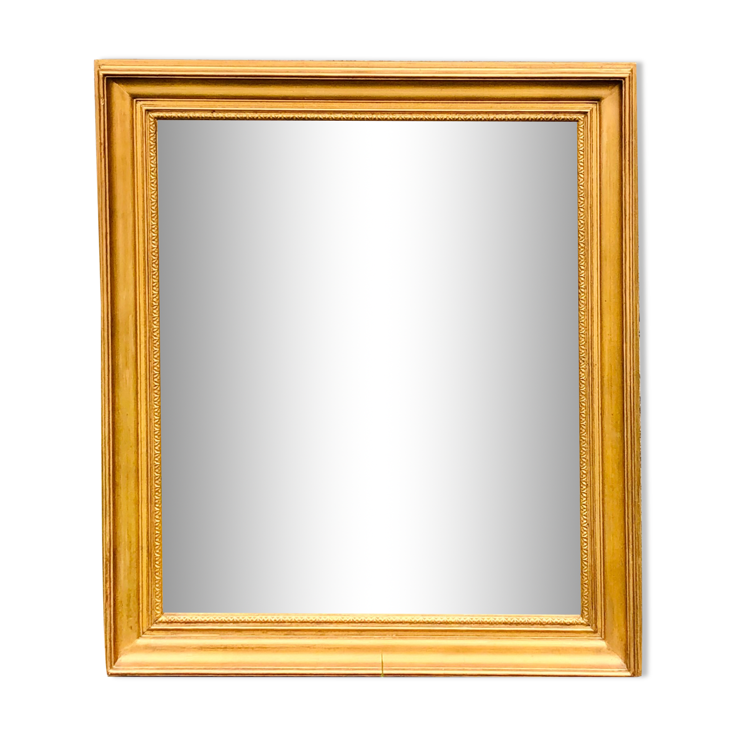 Miroir en bois doré - 79x68cm