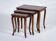 Vintage Style Louis XV Nesting Tables in Walnut, Set of 3