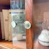 Vintage oak wall display case