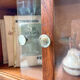 Vitrine murale en chêne vintage