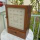 1950 vintage pharmacy or toilet cabinet in waxed wood
