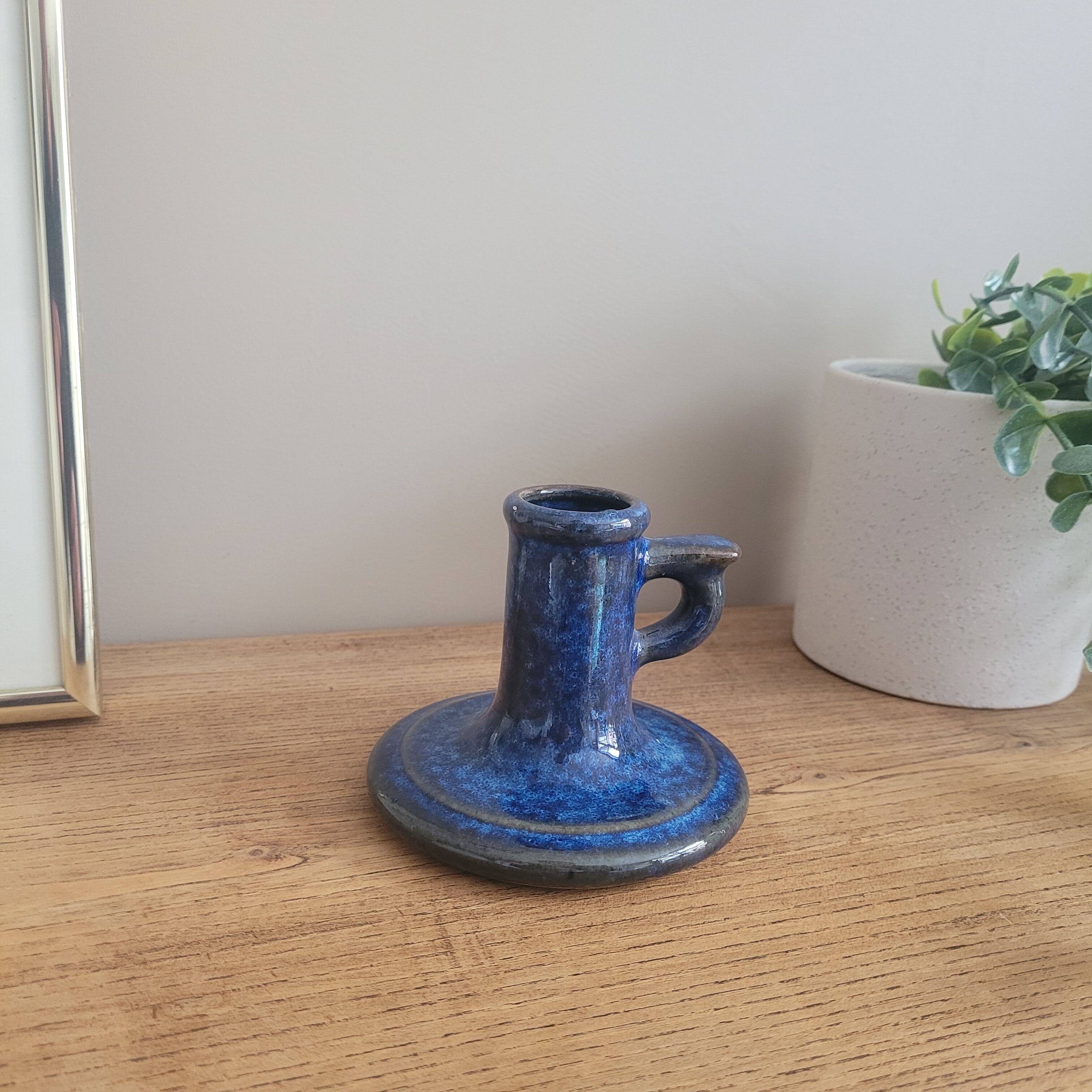 La Redoute x Selency ceramic candle holder 10 blue