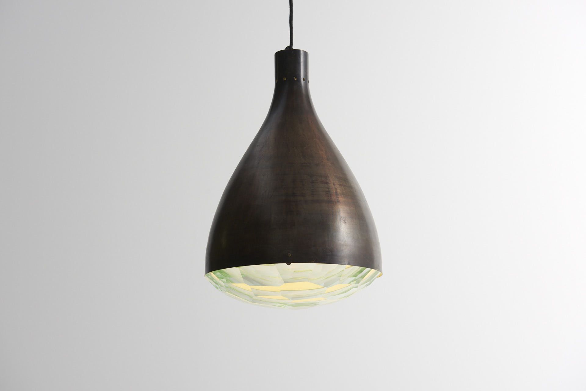 Hanging lamp model 2220  by Max Ingrand for Fontana Arte, Italy - 1960