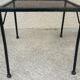 Series of 5 armchairs, openwork metal garden chairs, 60s/70s, stackable