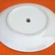 6 flat plates Fine Bohemian porcelain Floral decoration on a white background