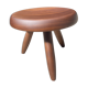 Low shepherd stool by Charlotte Perriand, edition Cassina