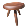 Low shepherd stool by Charlotte Perriand, edition Cassina