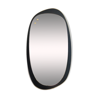 Mirror backer 1960 - black and brass 40x74cm