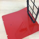 Modular desk lamp, red mesh