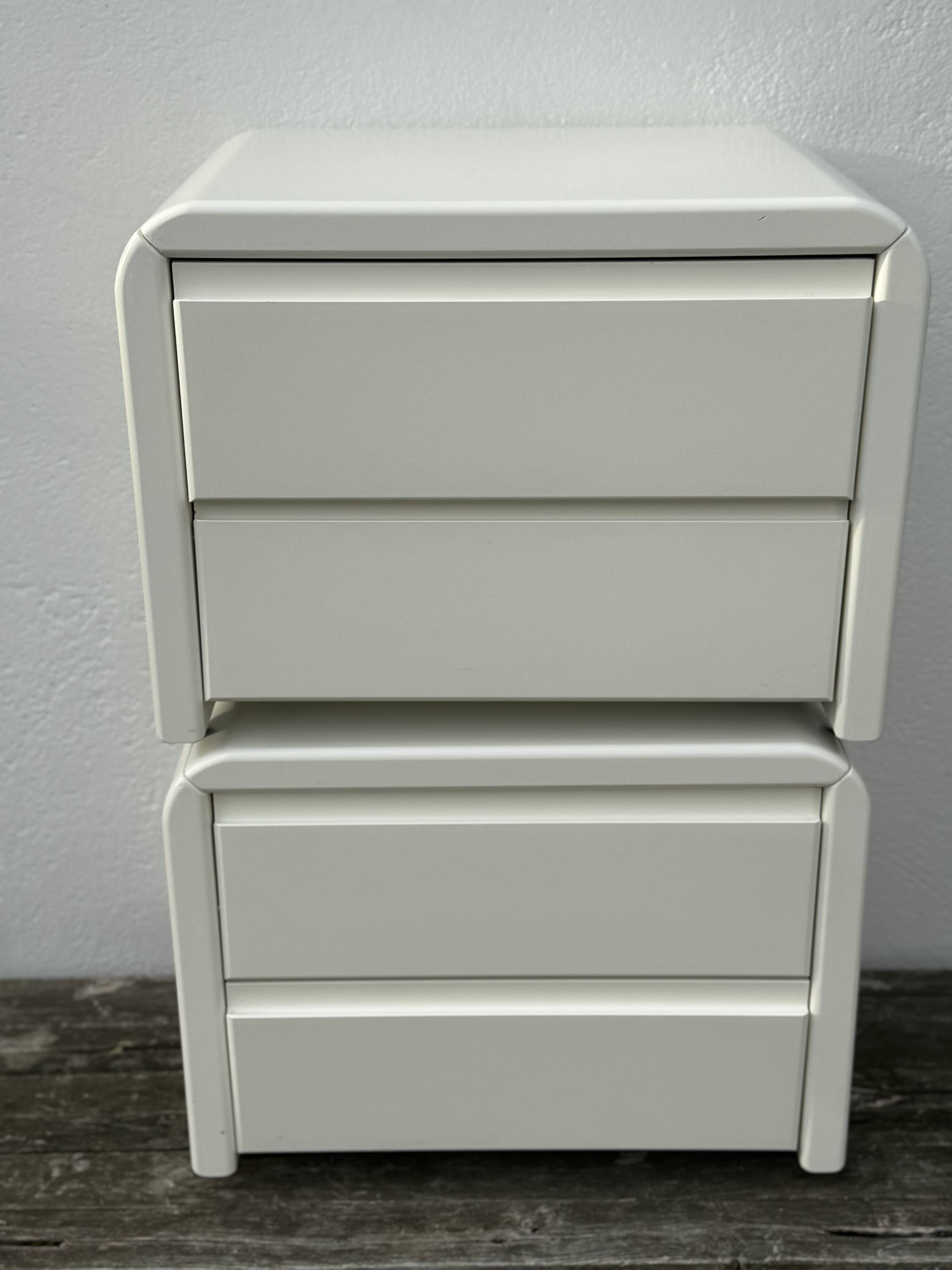 Pair of Space Age Laquered Night Stands
